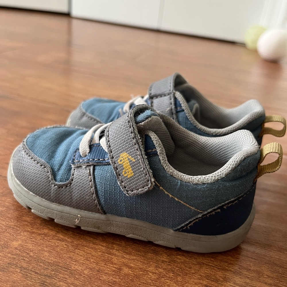 See Kai Run Blue and Gray Sneakers for Kids